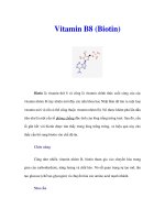 Tài liệu Vitamin B8 (Biotin) docx