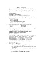 Tài liệu Đề thi thử ĐH môn Hóa khối A lần 9 năm 2010 doc