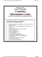 Tài liệu Cosmetics Information Center doc