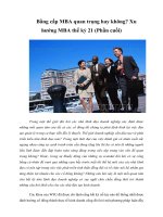 Tài liệu Bằng cấp MBA quan trọng hay không? Xu hướng MBA thế kỷ 21 (Phần cuối) pdf