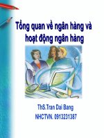 Tài liệu Tổng quan về ngân hàng và hoạt động ngân hàng docx