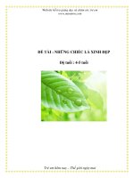 Tài liệu ĐỀ TÀI : NHỮNG CHIẾC LÁ XINH ĐẸP - Độ tuổi : 4-5 tuổi pptx
