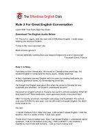 Rule 3 for great english conversation 