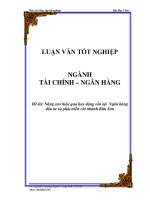 Luận văn Nâng cao hiệu quả huy động vốn tại Ngân hàng đầu tư và phát triển chi nhánh Bỉm Sơn