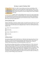 Tài liệu Sử dụng và quản lý Database Mail docx