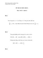 Tài liệu Đề thi và đáp án kỳ thi olympic toán ĐBSCL pdf
