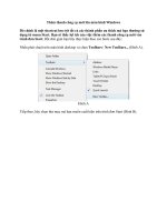 Tài liệu Thêm thanh công cụ mới lên màn hình Windows docx