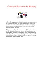 Tài liệu Ưu nhược điểm của các hệ dẫn động pptx