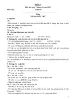 giáo án chi tiết tuần 7