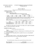 Tài liệu Đề thi tốt nghiệp môn địa năm 2005 pptx