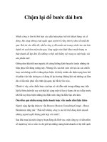 Tài liệu Chậm lại để bước dài hơn pptx