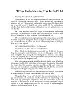 Tài liệu PR Trực Tuyến, Marketing Trực Tuyến, PR 2.0 docx