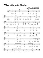 Tài liệu Bài hát thức dậy mùa xuân - Tôn Thất Bằng (lời bài hát có nốt) pdf