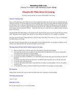 Tài liệu Marketiing chiến lựơc: 