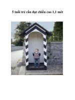 Tài liệu 5 tuổi trẻ cần đạt chiều cao 1,1 mét docx