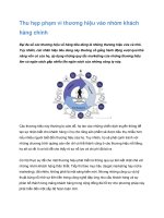 Tài liệu Thu hẹp phạm vi thương hiệu vào nhóm khách hàng chính docx