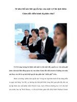 Tài liệu Sẽ như thế nào khi quyền lực của một vị Chủ tịch kiêm Giám đốc điều hành bị phân chia? docx