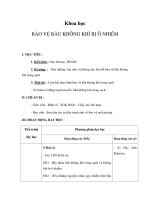 Tài liệu Khoa học 4 - BẢO VỆ BẦU KHÔNG KHÍ BỊ Ô NHIỄM docx
