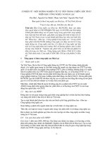 Tài liệu Cơ điện tử_ Chiến lược phát triển khu công nghệ cao Hòa Lạc docx