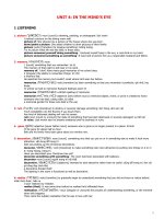 Tài liệu UNIT 4: IN THE MIND’S EYE docx