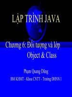 Tài liệu LẬP TRÌNH JAVA Chương 6 pptx