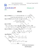 Tài liệu Đề và đáp án thi thử đại học môn Toán 2010_Đề số 3 doc