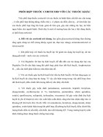 Tài liệu PHỐI HỢP THUỐC CORTICOID VỚI CÁC THUỐC KHÁC pptx