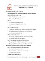 Tài liệu ĐỀ CƯƠNG ÔN TẬP THI TUYỂN SINH TRÌNH ĐỘ THẠC SĨ MÔN THI: KỸ THUẬT LẬP TRÌNH ppt