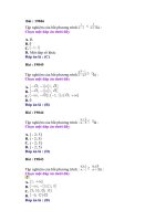 Tài liệu Bộ đề trắc nghiệm toán (tham khảo) đề số 4_2 docx