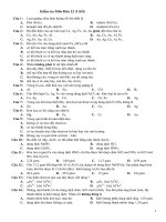 Tài liệu Kiểm tra Môn Hóa 12 (1 tiết) đề 3-4 docx