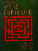 Tài liệu Handbook of Applied Cryptography docx