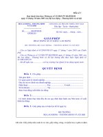 Tài liệu BIỂU MẪU 