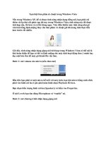 Tài liệu Tạm biệt bàn phím & chuột trong Windows Vista pptx