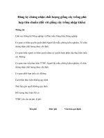 Tài liệu Đăng ký chứng nhận chất lượng giống cây trồng phù hợp tiêu chuẩn (đối với giống cây trồng nhập khẩu) pdf