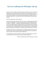 Tài liệu Tạo sao có phong trào khôi phục việc họ doc