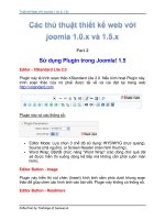 Tài liệu Thủ Thuật Thiết Kế Web Với Joomla 1.0x và 1.5x part 2 ppt