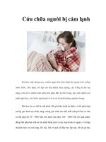 Tài liệu Cứu chữa người bị cảm lạnh pdf