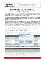 Tài liệu 5 Dòng xử lí của Intel docx