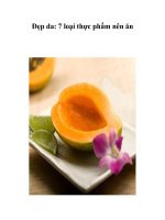 Tài liệu Đẹp da: 7 loại thực phẩm nên ăn pdf