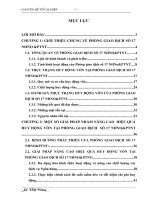 MỘT số GIẢI PHÁP NHẰM NÂNG CAO  HIỆU QUẢ HUY ĐỘNG vốn tại PHÒNG GIAO DỊCH  số 17 NHNO&PTNT 