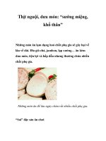 Tài liệu Thịt nguội, dưa món: “sướng miệng, khổ thân” docx