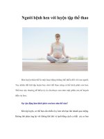 Tài liệu Người bệnh hen với luyện tập thể thao pptx