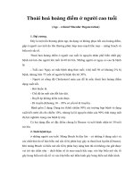 Tài liệu Bài giảng Thoái hoá hoàng điểm ở người cao tuổi pdf