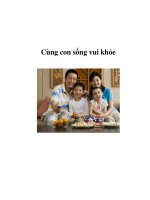 Tài liệu Cùng con sống vui khỏe pptx