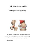 Tài liệu Đái tháo đường và biến chứng cơ-xương-khớp docx