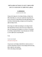 Tài liệu NHỮNG ĐIỂM NGỮ PHÁP CẦN CHÚ Ý TRONG MÔN ANH VĂN DÀNH CHO CÁC KHỐI THCS ( phần 6) ppt