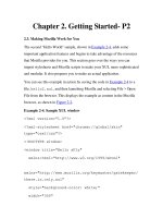 Tài liệu Creating Applications with Mozilla-Chapter 2. Getting Started- P2 pptx