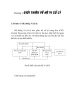 Tài liệu đồ án vi mạch hệ vi xử lý 8085A, chương 1 docx