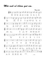 Tài liệu Bài hát mời anh về thăm quê em - Thùy Linh (lời bài hát có nốt) ppt