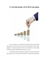 Tài liệu Uy tín kinh doanh, yếu tố dễ bị xâm phạm docx